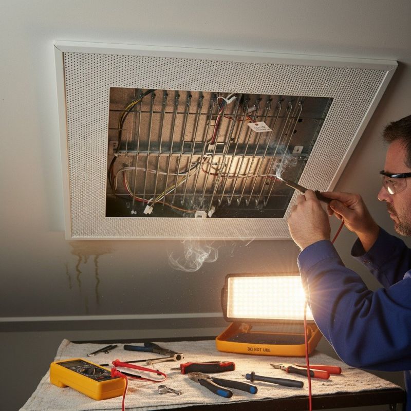 Panel Heating Installation detail